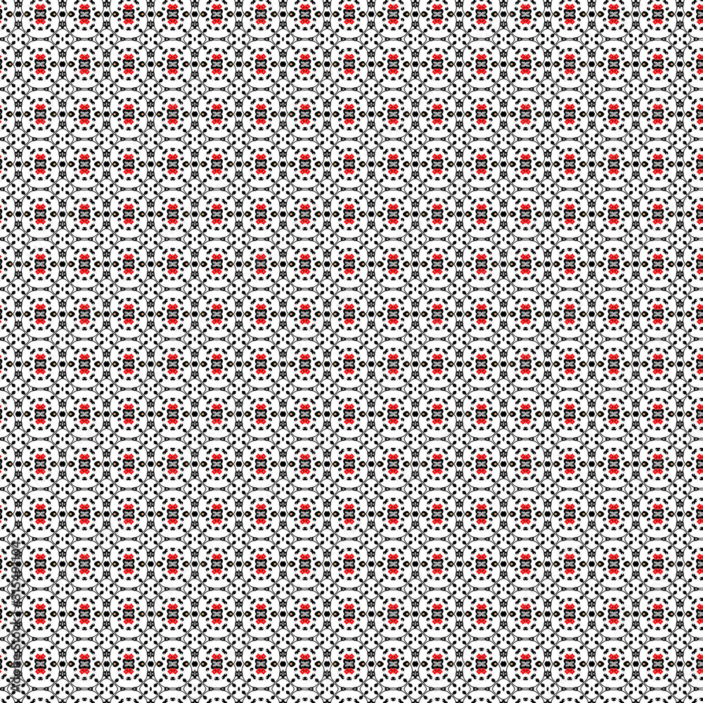 Red gray seamless pattern with hearts Red gray seamless pattern with hearts