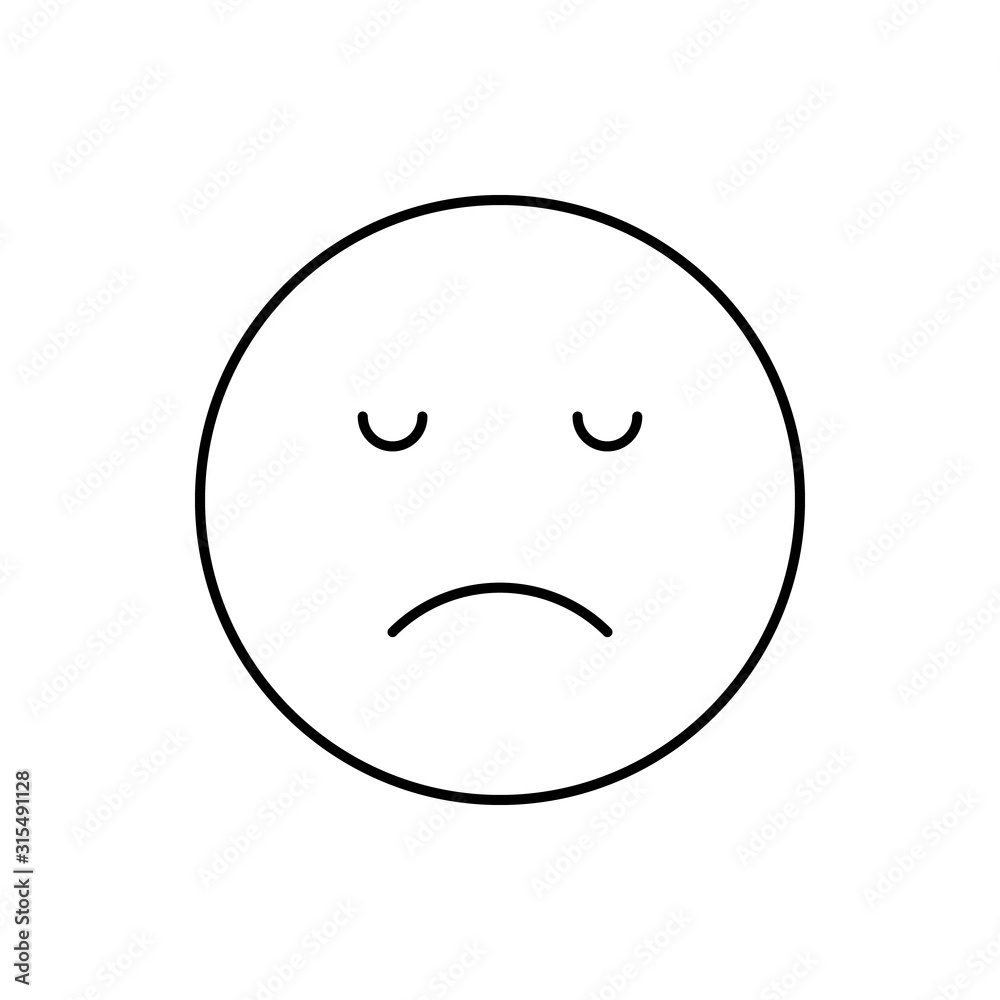 Smiling, emotions icon. Simple line, outline vector expression of mood icons for ui and ux, website or mobile application Smiling, emotions icon. Simple line, outline vector expression of mood icons for ui and ux, website or mobile application