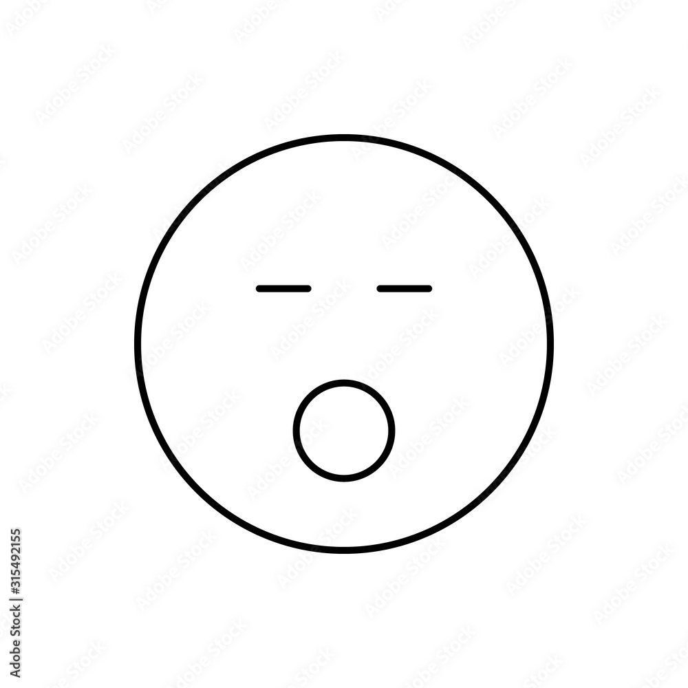 Singing, emotions icon. Simple line, outline vector expression of mood icons for ui and ux, website or mobile application Singing, emotions icon. Simple line, outline vector expression of mood icons for ui and ux, website or mobile application