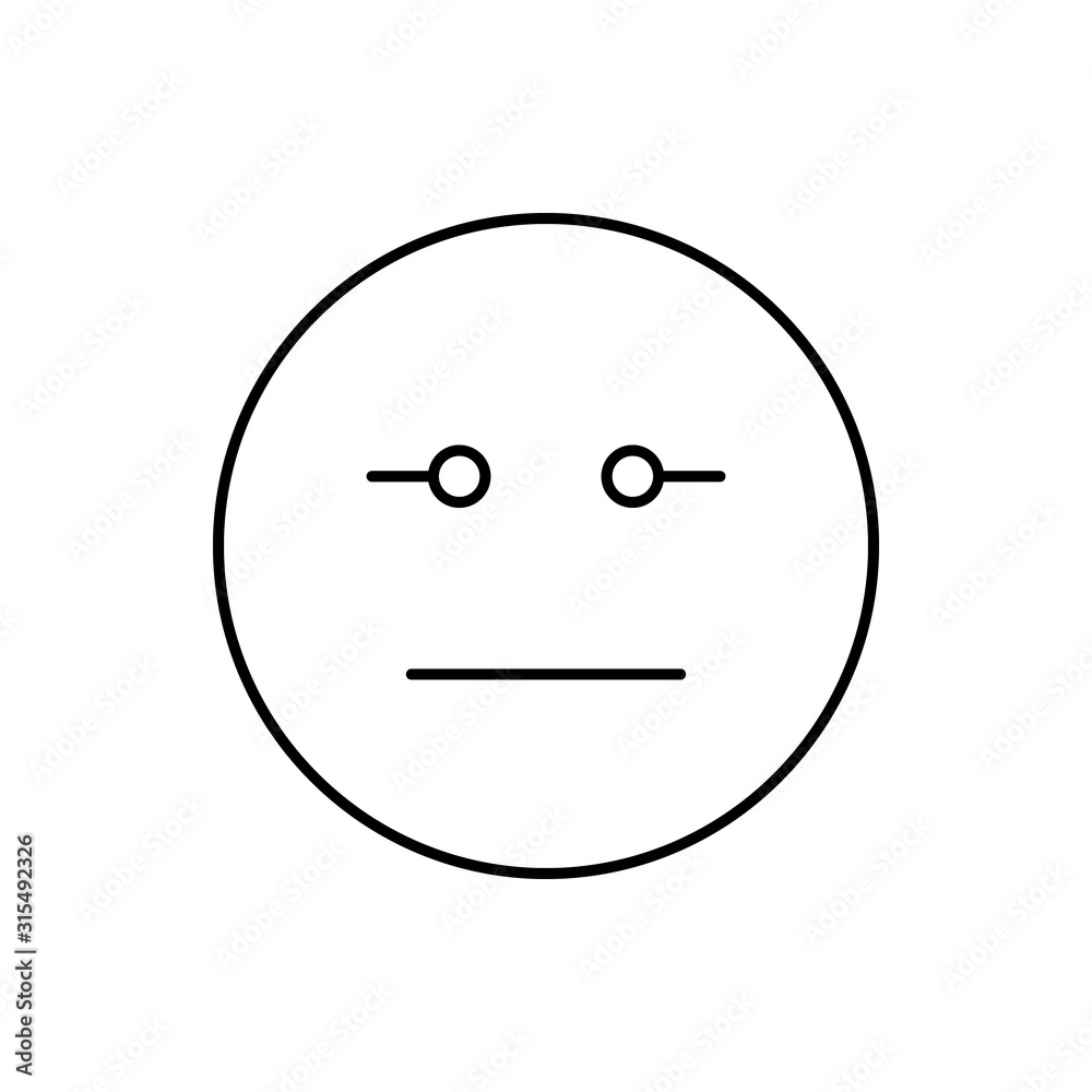 Angry, dissatisfied, emotions icon. Simple line, outline vector expression of mood icons for ui and ux, website or mobile application Angry, dissatisfied, emotions icon. Simple line, outline vector expression of mood icons for ui and ux, website or mobile application