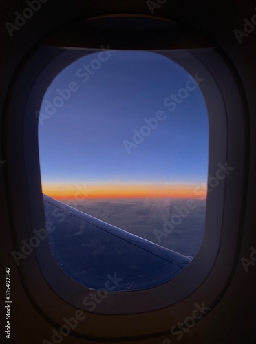 view from window of an airplane