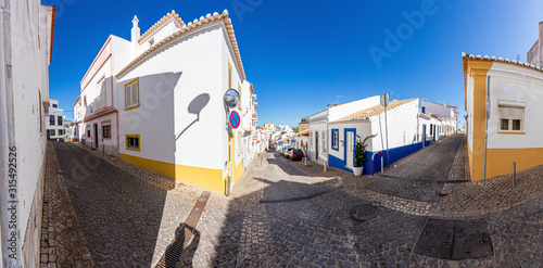 Picture of typical living district in Lagos without people in summer