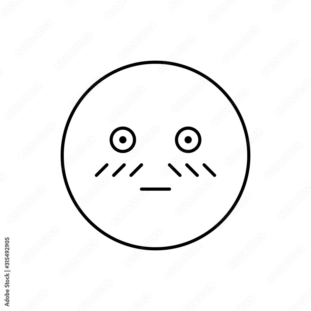 Grinning, emotions icon. Simple line, outline vector expression of mood icons for ui and ux, website or mobile application Grinning, emotions icon. Simple line, outline vector expression of mood icons for ui and ux, website or mobile application