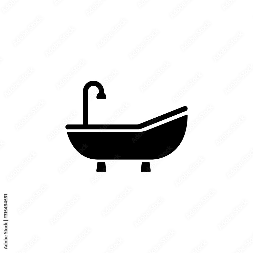 Bathtub, shower icon. Simple bathroom icons for ui and ux, website or mobile application Bathtub, shower icon. Simple bathroom icons for ui and ux, website or mobile application