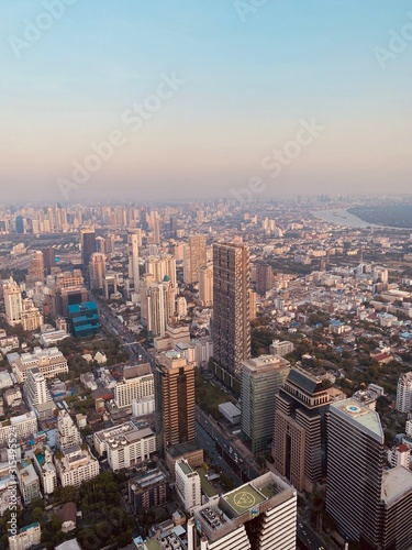 Bangkok von oben aus der Vogelperspektive