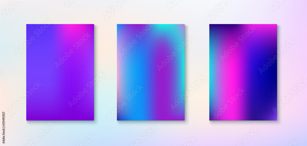 Fototapeta premium Purple, Pink, Turquoise, Blue Gradient Shiny Vector Background. 