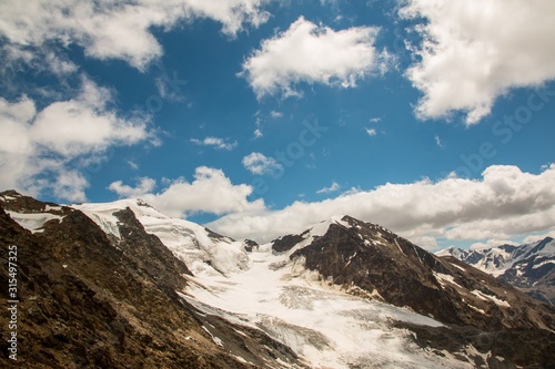 Cevedale Ortles glacier, in the Stelvio National Park, Valtellina, Italy