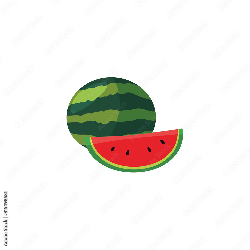 Isolated watermelon fruit vector design Isolated watermelon fruit vector design