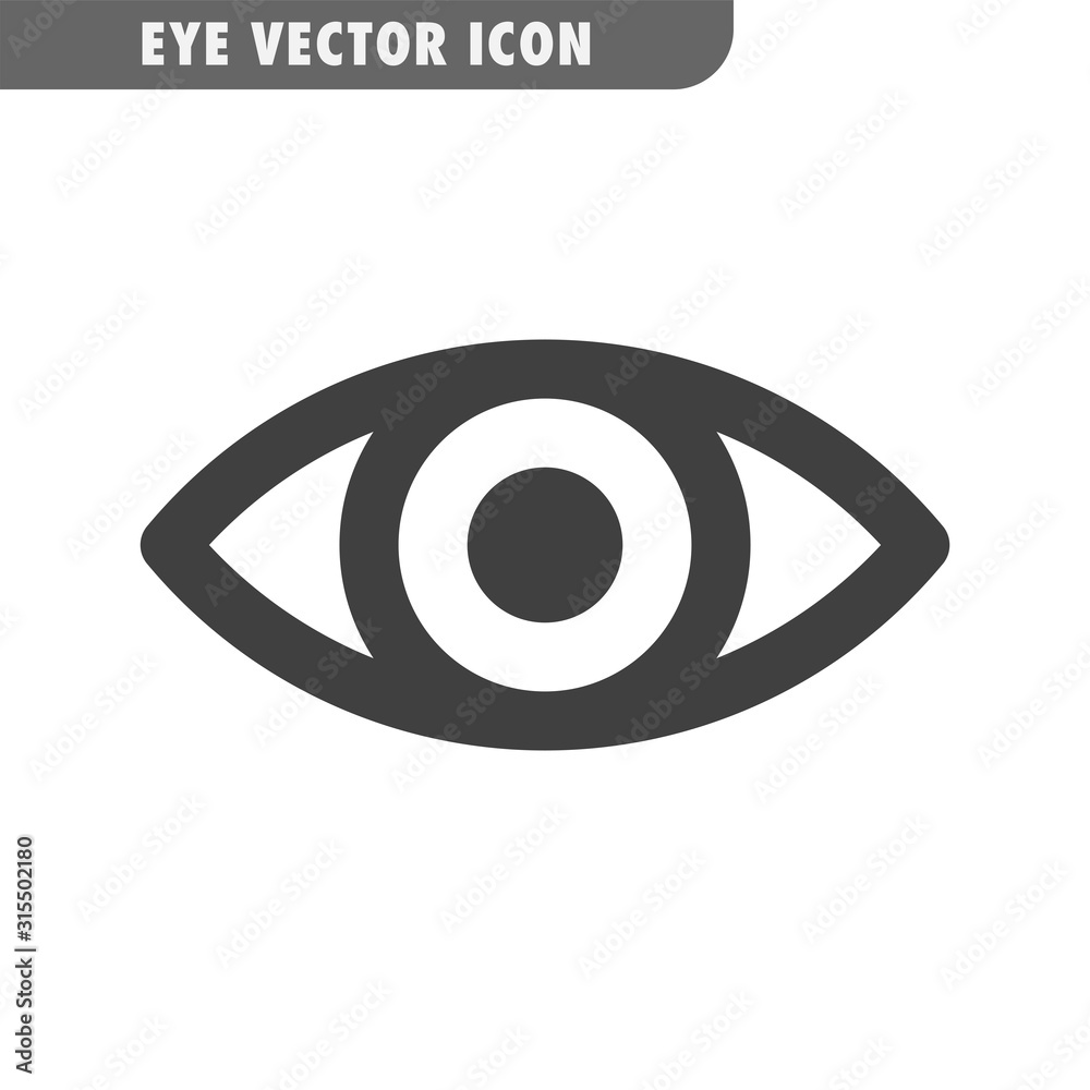 Eye vector icon. Human vision symbol. Eye vector icon. Human vision symbol.