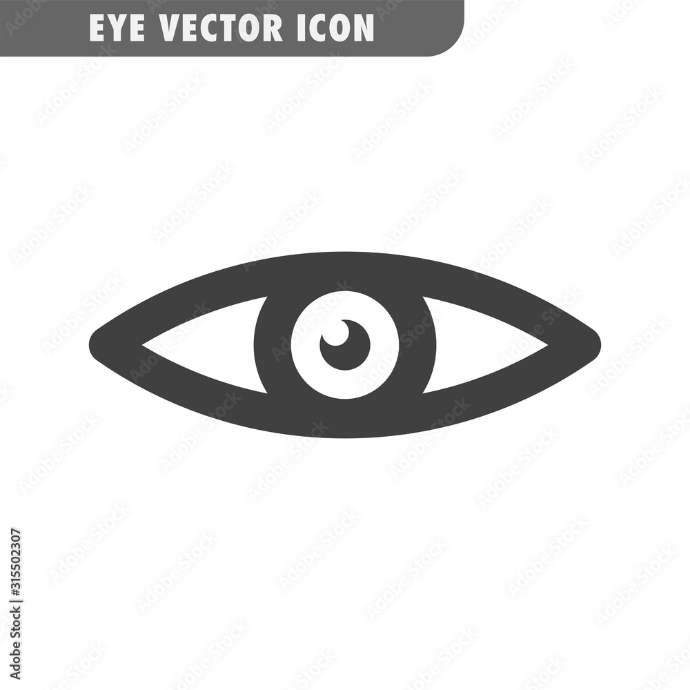 Eye vector icon. Human vision symbol. Eye vector icon. Human vision symbol.