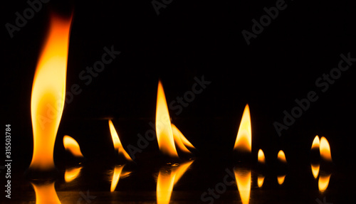 Fire flames texture background