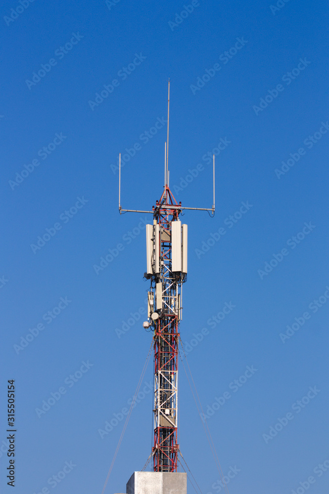 Image of a connection antennas for mobile networks Image of a connection antennas for mobile networks