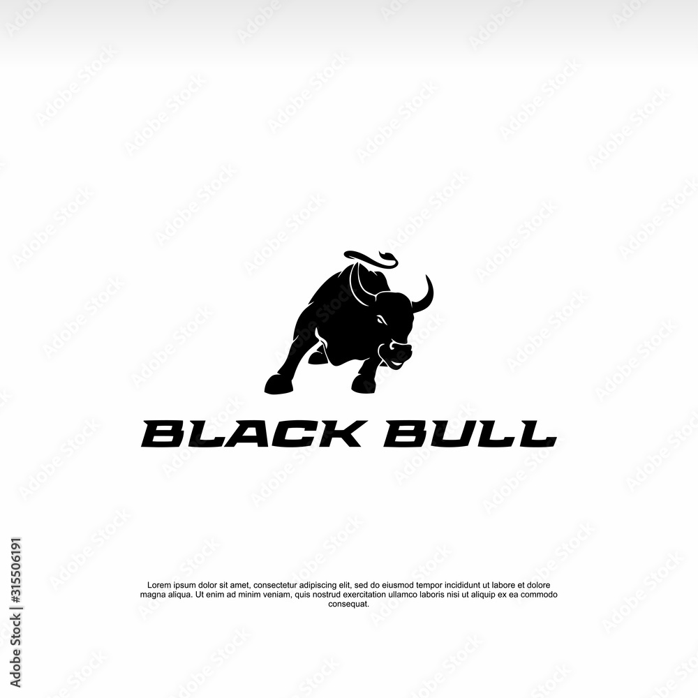 bull vector, bull logo design