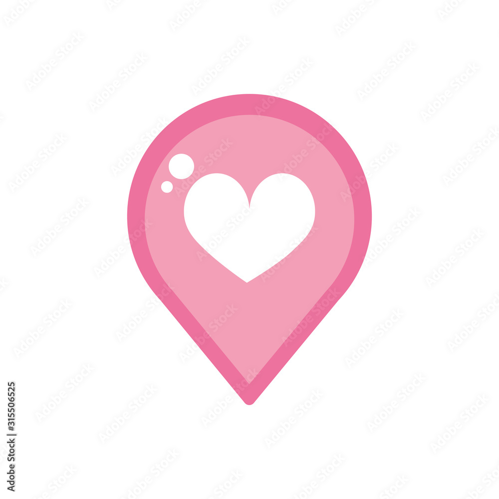 happy valentines day pointer destination love heart pink design