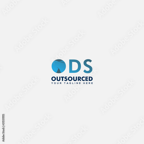 ODS lettering dental and surgery logo design