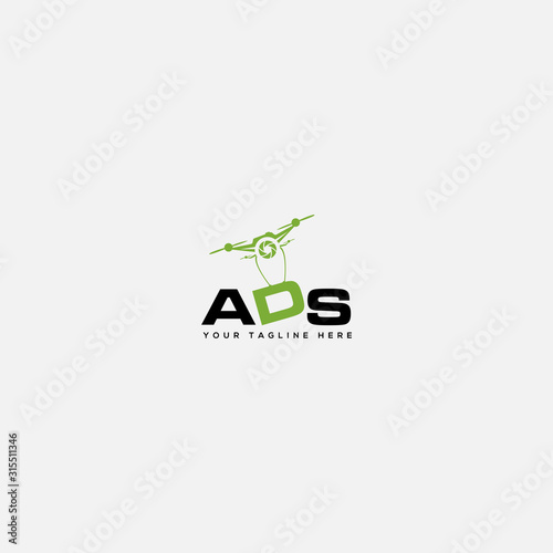 carry the Drone and camera helping logo