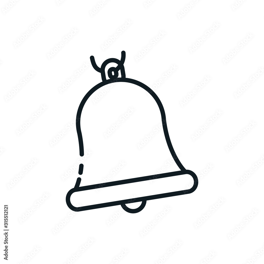 Isolated bell icon vector design Isolated bell icon vector design
