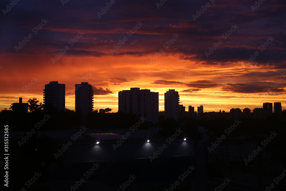 por do sol em são paulo