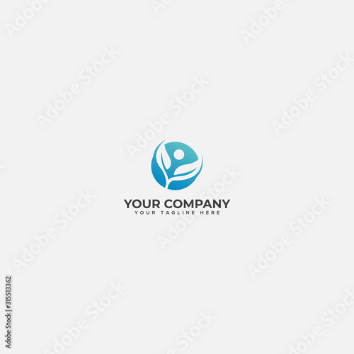 Free Download people nature logo designs, leaf and human, plant people logo - GFXLoad