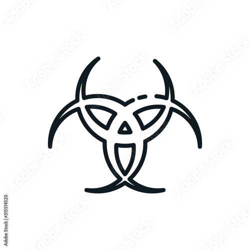 Odins horn symbol vector design