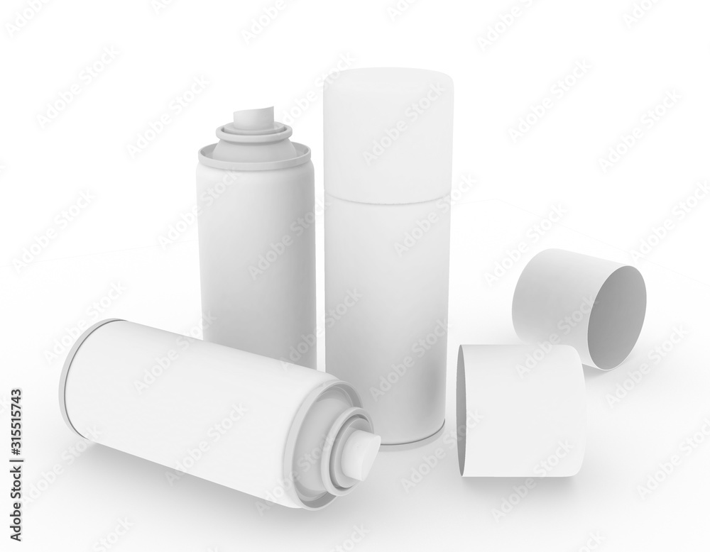 template empty spray bottle mockup white background , 3d rendering template empty spray bottle mockup white background , 3d rendering