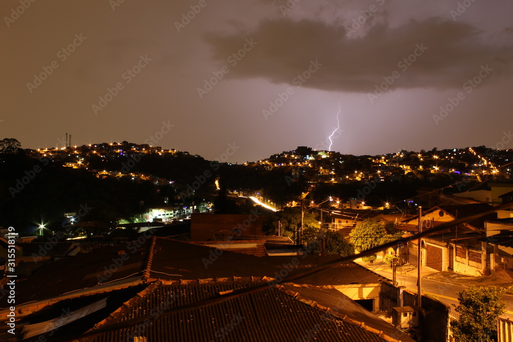 lightning illuminating sky in storm lightning illuminating sky in storm