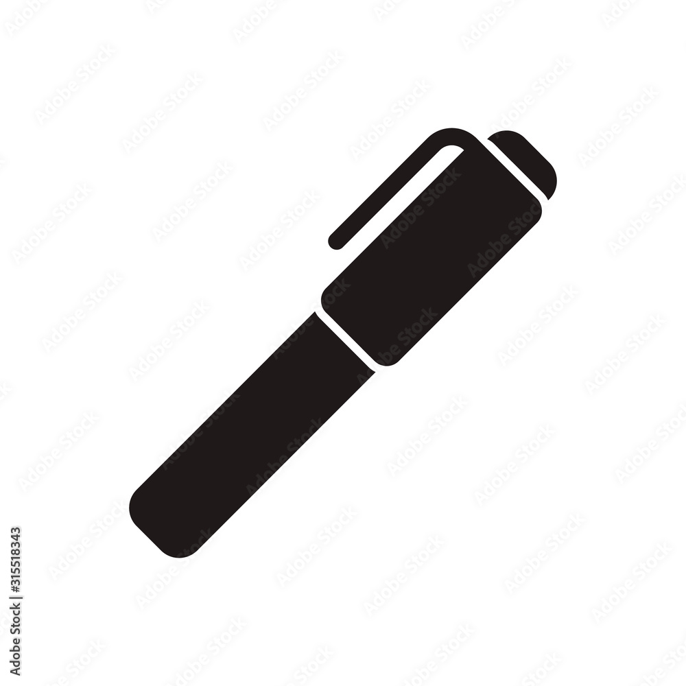 Pen icon in trendy flat style design. Vector graphic illustration. Pen icon for website design, logo, UI. Pixel perfect. EPS 10. Pen icon in trendy flat style design. Vector graphic illustration. Pen icon for website design, logo, UI. Pixel perfect. EPS 10.