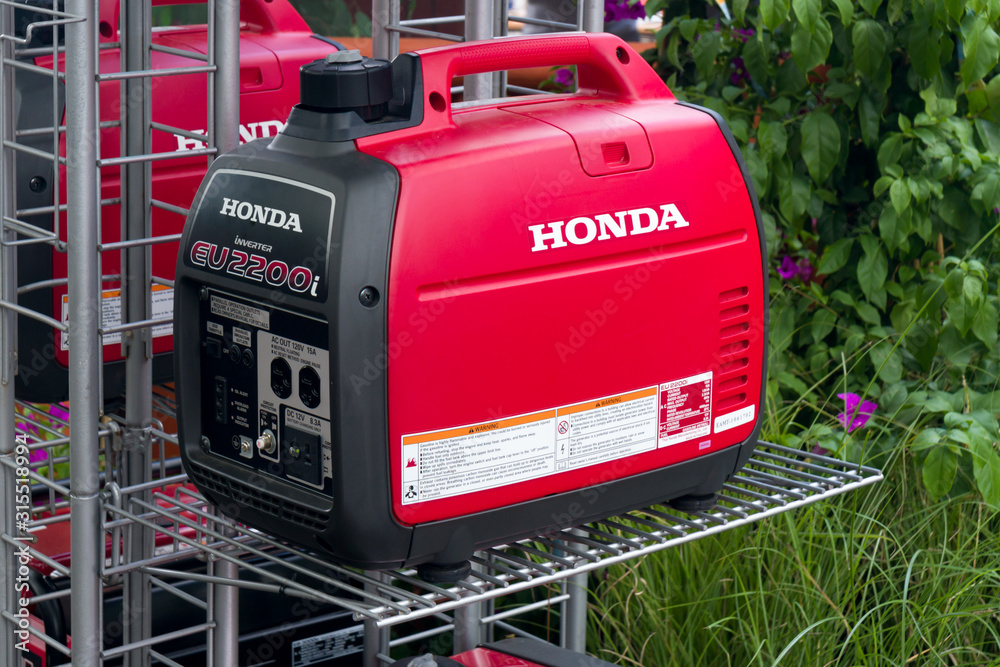 Honda Portable Generator and Trademark Logo Stock Photo | Adobe Stock