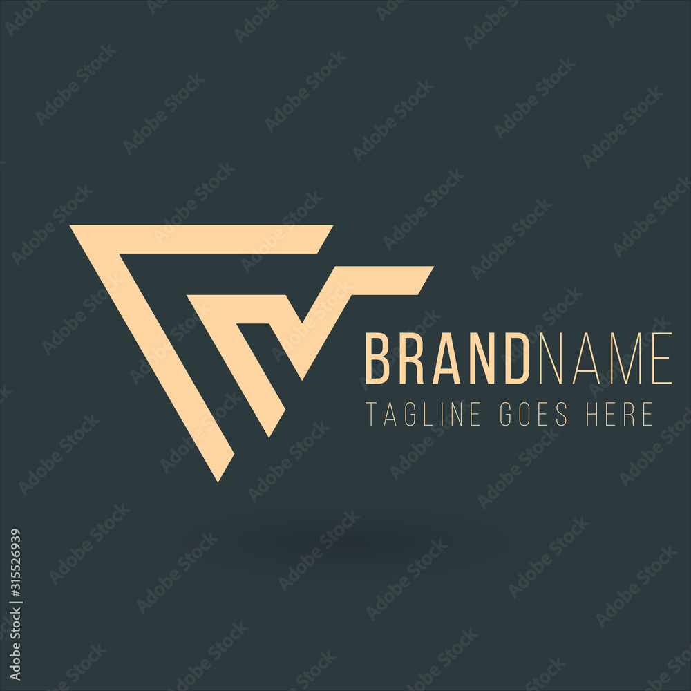 Triangle abstract geometric logo. Technology business identity concept. Creative corporate template. Stock Vector illustration isolated on green background. Triangle abstract geometric logo. Technology business identity concept. Creative corporate template. Stock Vector illustration isolated on green background.