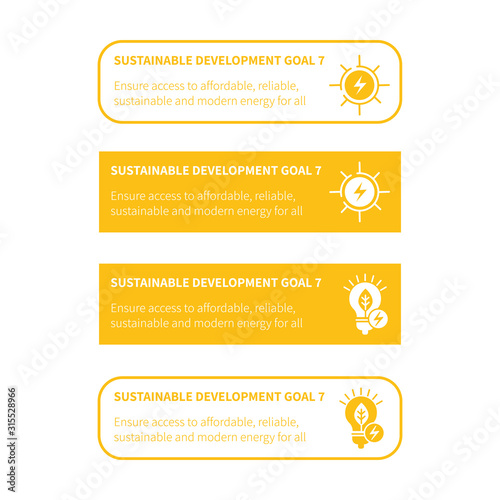 Clean Energy Icon Set. Linear and Flat Style Icons