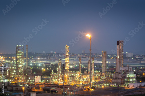 Oil refinery and petroleum industry © TWEESAK