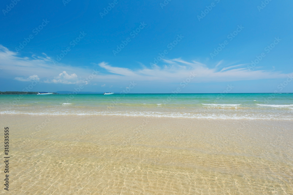 Beautiful ripple wave with sandy located Phatong beach, Phuket province, Thailand