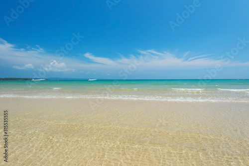 Beautiful ripple wave with sandy located Phatong beach  Phuket province  Thailand