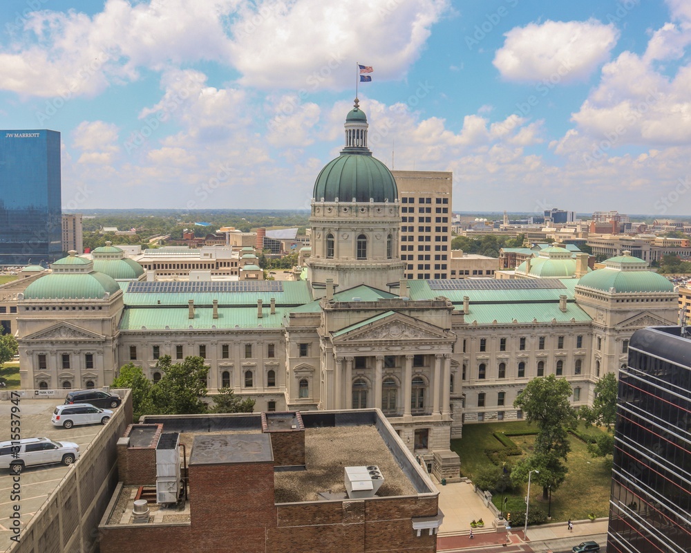 Obraz premium Indiana Statehouse: Indiana State Capitol