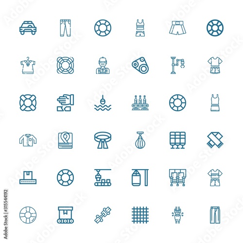 Editable 36 belt icons for web and mobile