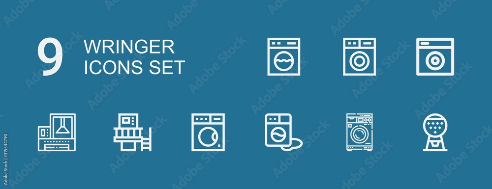 Editable 9 wringer icons for web and mobile Editable 9 wringer icons for web and mobile