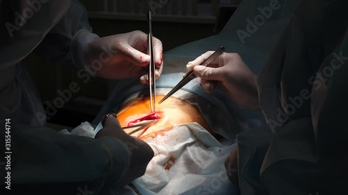 surgeon with syringe