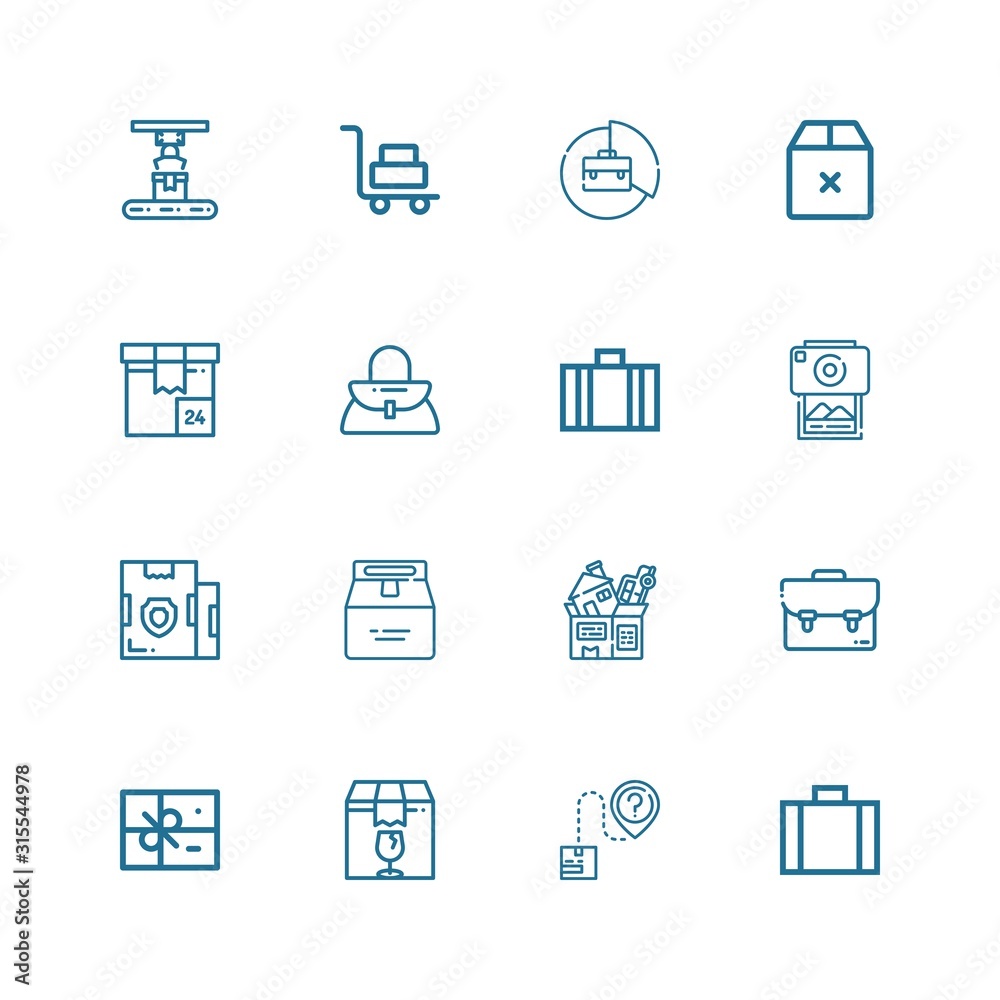Editable 16 case icons for web and mobile