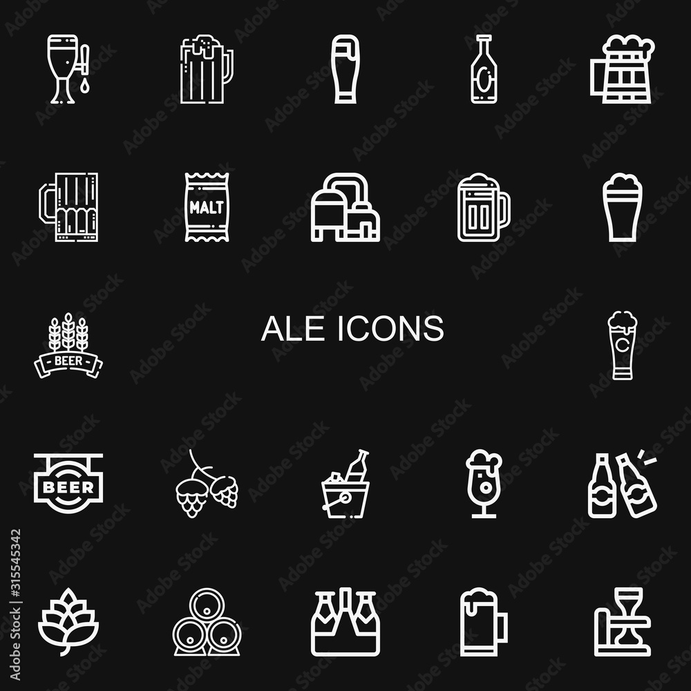 Editable 22 ale icons for web and mobile Editable 22 ale icons for web and mobile