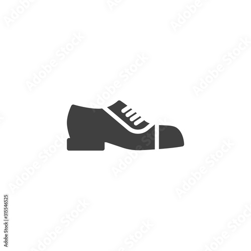 Groom shoes vector icon. filled flat sign for mobile concept and web design. Men weddings shoes glyph icon. Symbol, logo illustration. Vector graphics