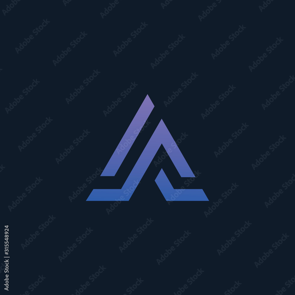 Initial letter A A minimalist art logo. creative minimal logo icon design with letter A A. elegant Logo template vector creative business. - VECTOR Initial letter A A minimalist art logo. creative minimal logo icon design with letter A A. elegant Logo template vector creative business. - VECTOR