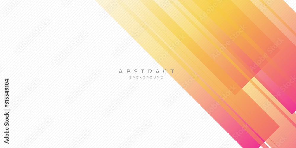 Fresh Orange Yellow Rectangle Line Abstract Background Presentation Vector Illustration