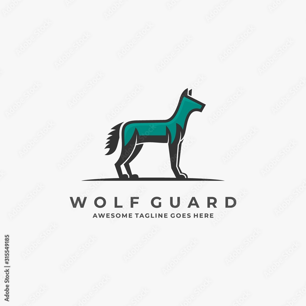 Vector Logo Illustration Horse Jump Line Art Style Vector Logo Illustration Horse Jump Line Art Style