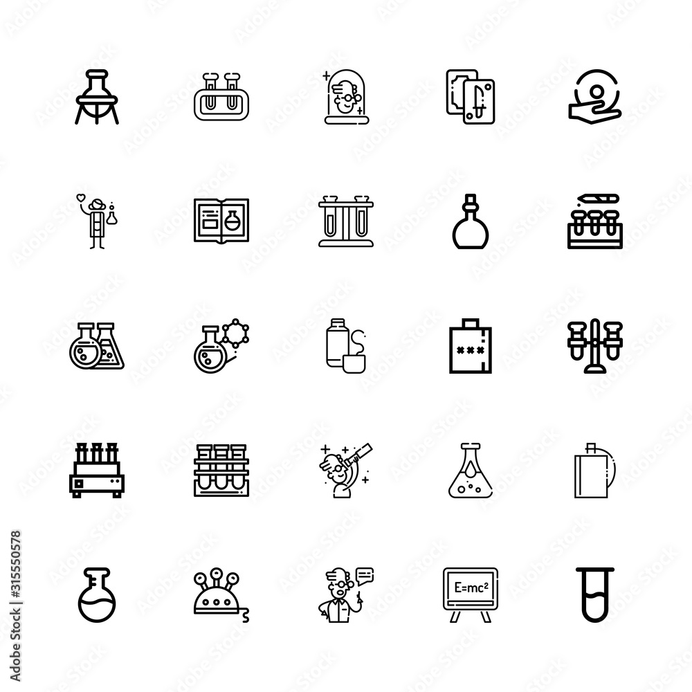 Editable 25 flask icons for web and mobile Editable 25 flask icons for web and mobile
