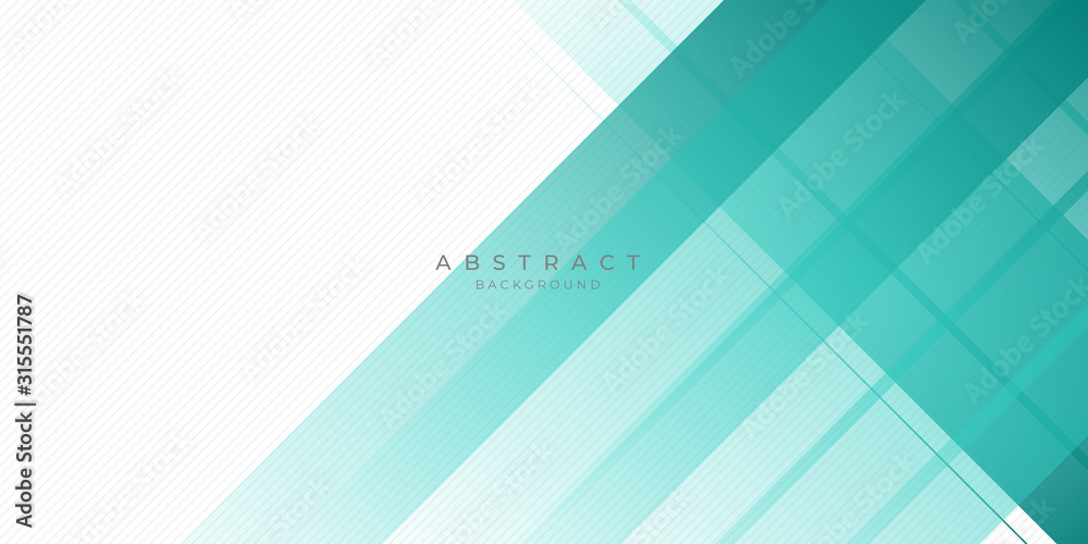 Modern Dark Green Turquoise Grey White Line Abstract Background for Presentation Design Template. Suit for corporate, business, wedding, and beauty contest.