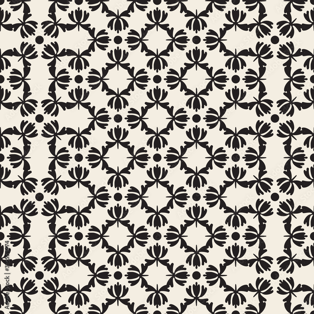 seamless classic style pattern background from flower shape seamless classic style pattern background from flower shape