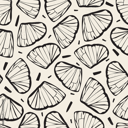 seamless abstract pattern background from butterfly wing