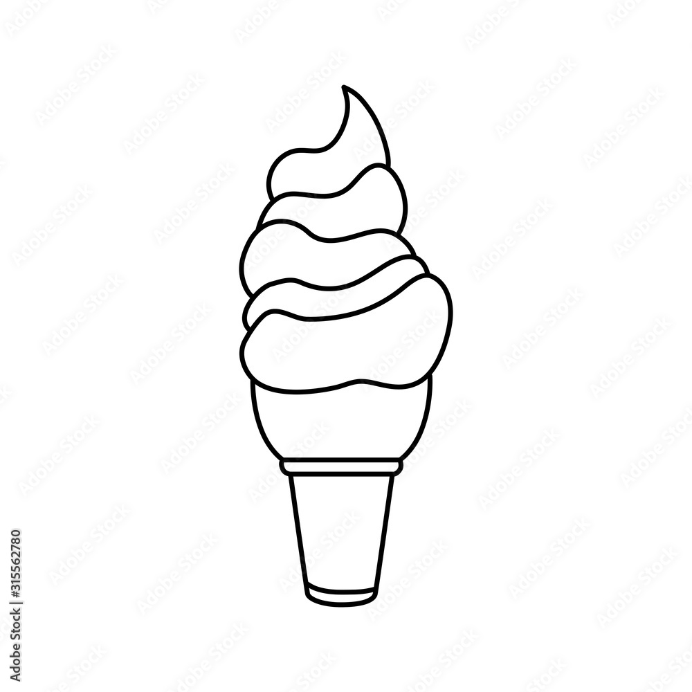 delicious ice cream isolated icon delicious ice cream isolated icon