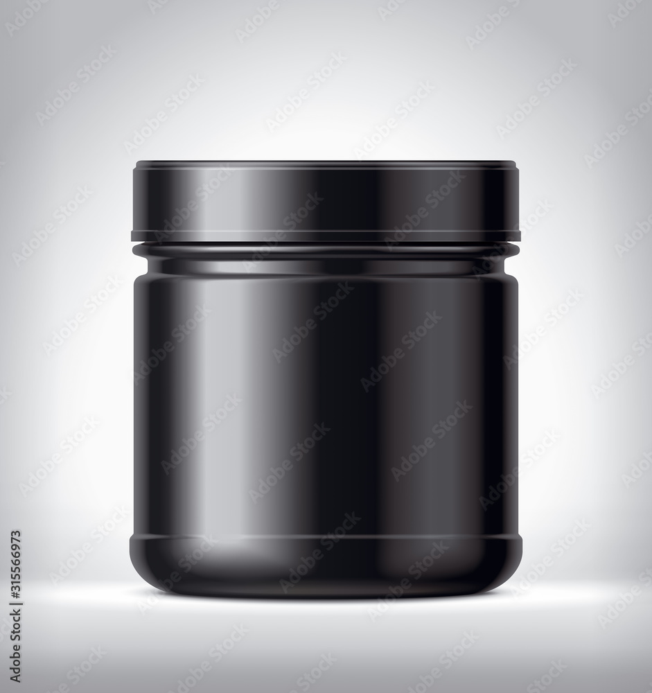 Plastic Jar on background. Matt surface version. Plastic Jar on background. Matt surface version.