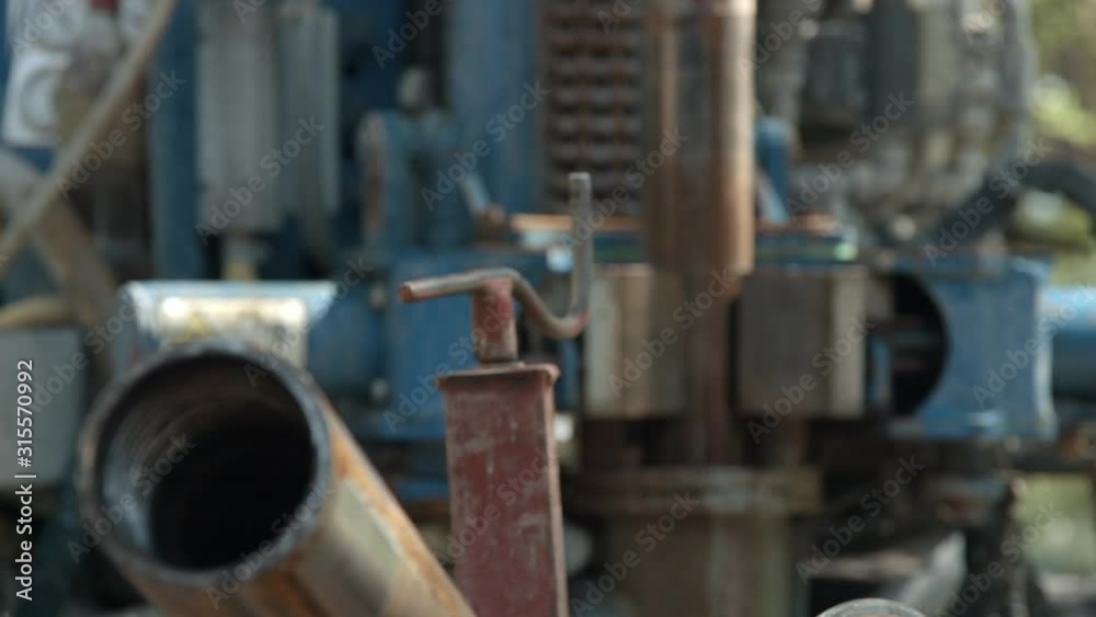 Water well drilling rig and drilling pipe Water well drilling rig and drilling pipe